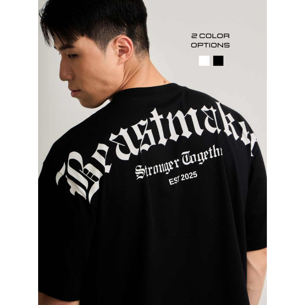 BEASTMAKER CLASSIC OVERSIZED | เสื้อยืดโอเวอร์ไซส์ผู้ชาย ทรงหลวม พรีเมี่ยม ใส่สบาย (จํานวนจํากัด)