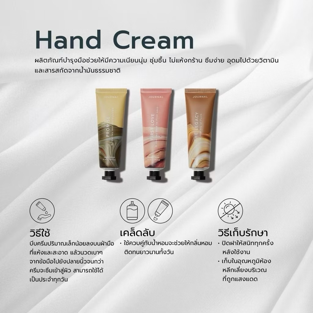 (J O U R N A L) Hand Cream  ขนาดพกพา 5g ของแท้ กลิ่นหอมติดทน