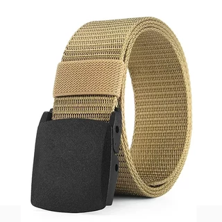 KD08 เข็มขัดแฟชั่น ผู้ชายแบบทหารล็อกอัตโนมัติ ทำจากผ้าไนลอนคุรภาพ Nylon Military Tactical Men Belt With Plastic Buckle