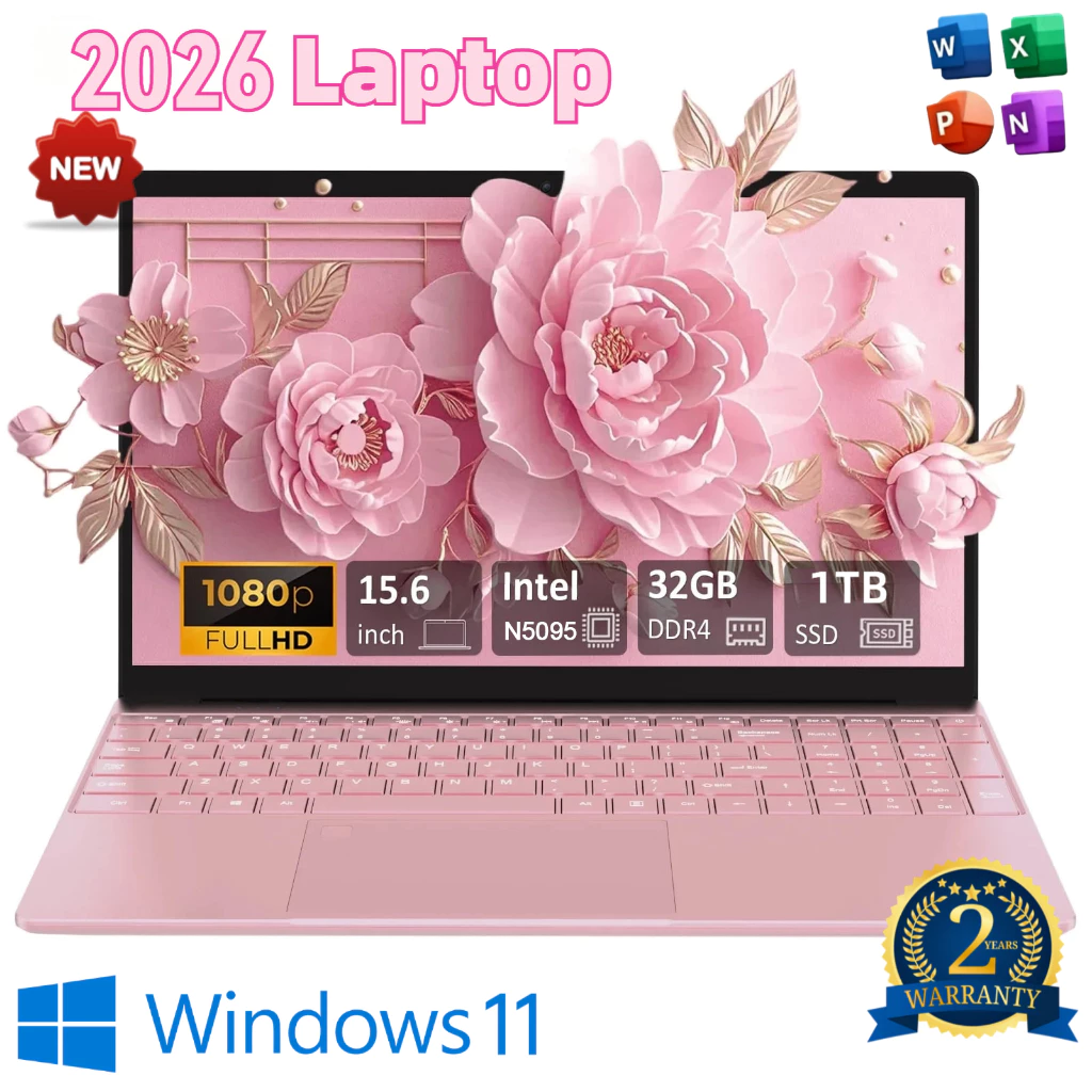 [2026 ใหม่] โน๊ตบุ๊ค Intel i7 Laptop SSD1TB 15.6" ปลดล็อคลายนิ้วมือ Windows11 COD ไทย รับประกัน 2 ปี