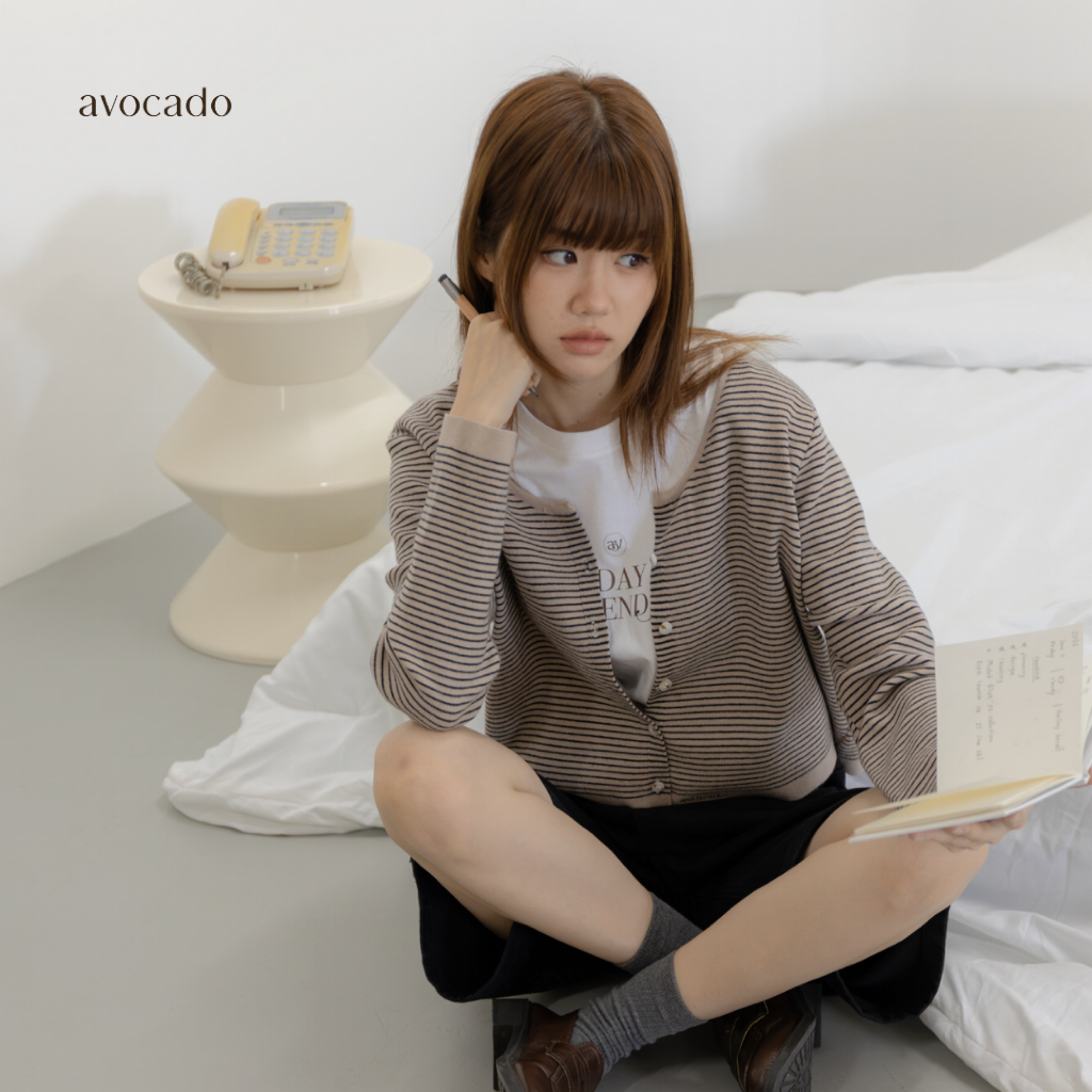 avocado เสื้อคาร์ดิแกน cozy flow cardigan