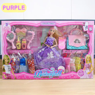 NB-TOYS เซ็ทตุ๊กตา ตุ๊กตาแต่งตัว ชุดตุ๊กตาเจ้าหญิง หักแขน-ขาได้ ของเล่นเด็กผู้หญิง พร้อมอุปกรณ์