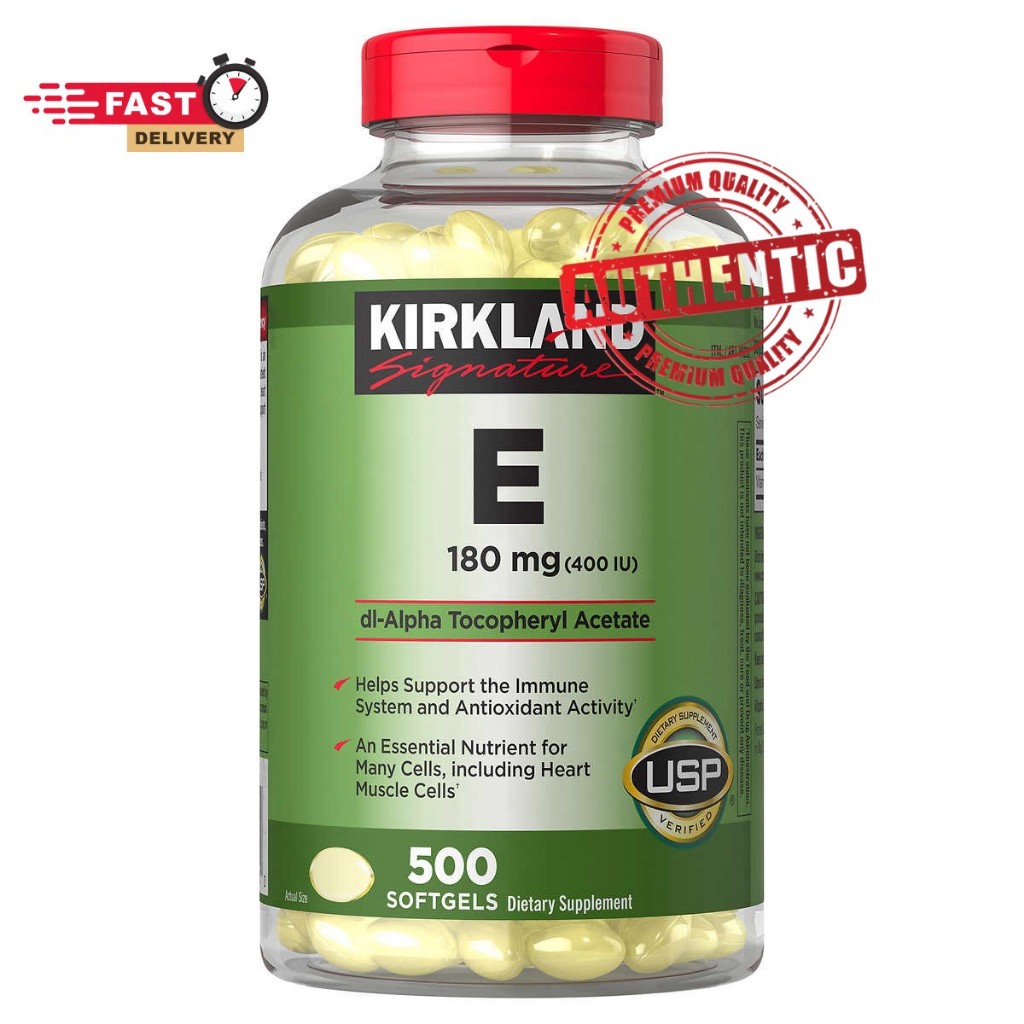 Kirkland Vitamin E 400 I.U - 500 เม็ด วิตามินอี จากอเมริกาค่ะ