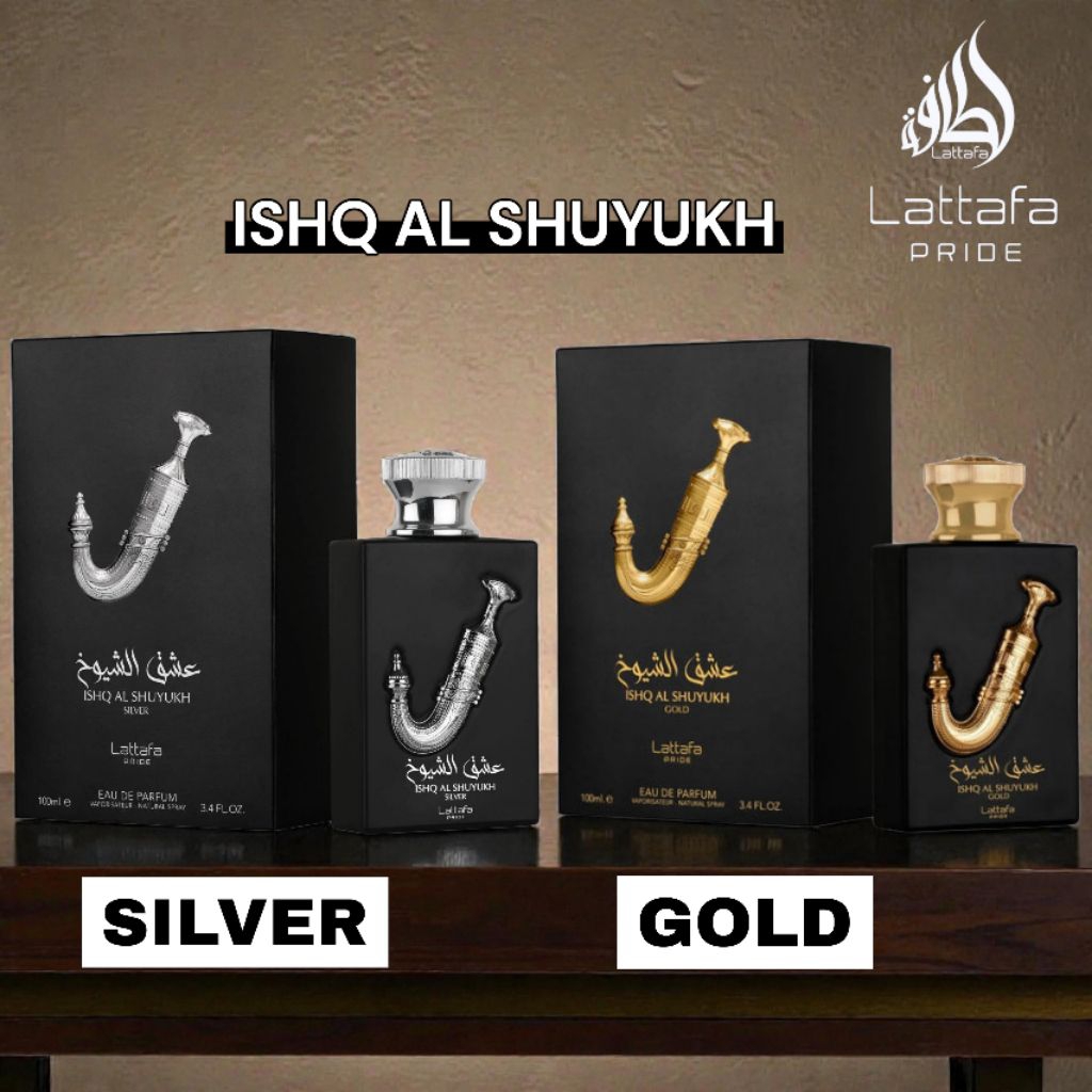 Ishq Al Shuyukh Gold & Silver EDP  100 ml  Lattafa pride แท้💯