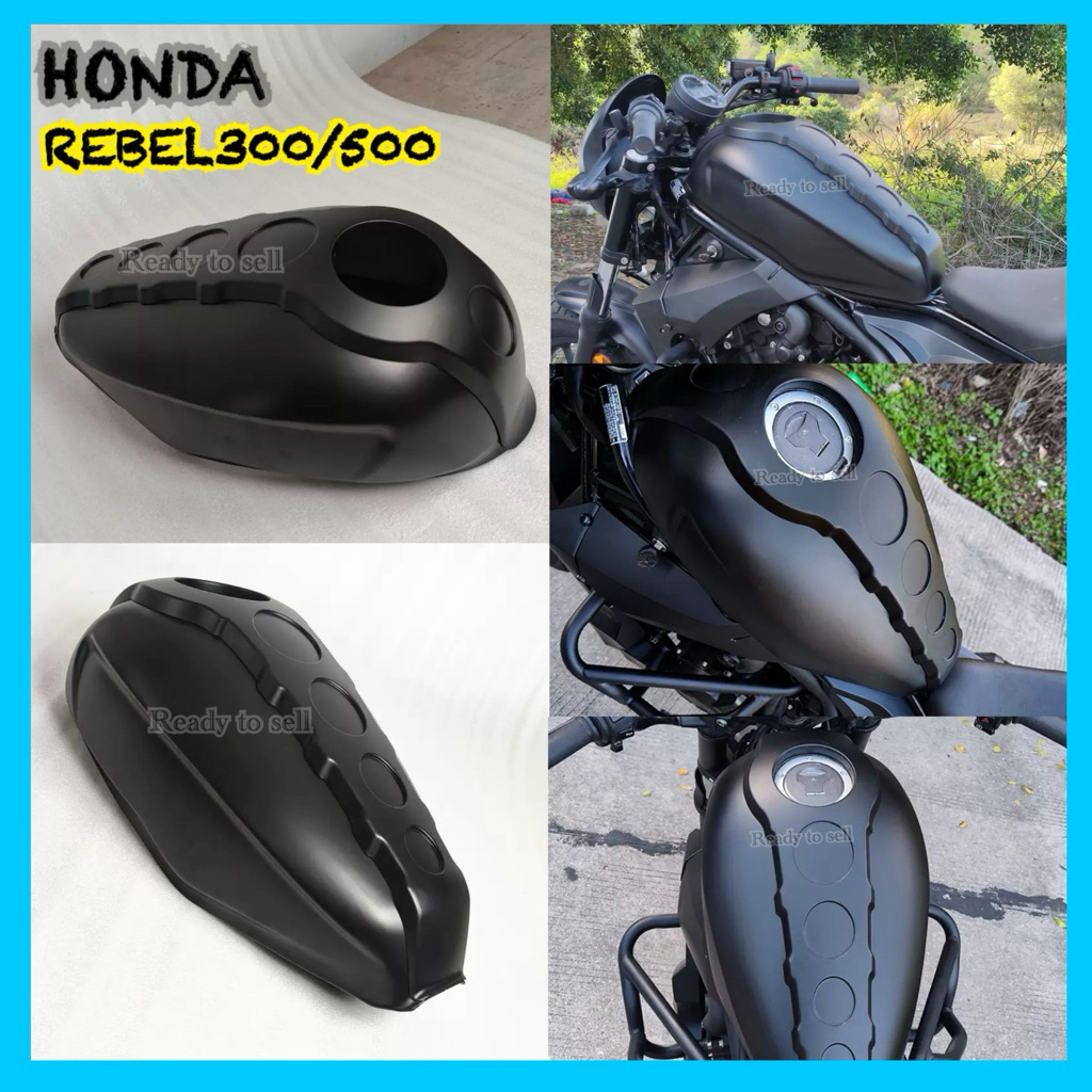 ครอบถังน้ำมันแต่งHonda Rebel300 Rebel500 วัสดุ:ABS