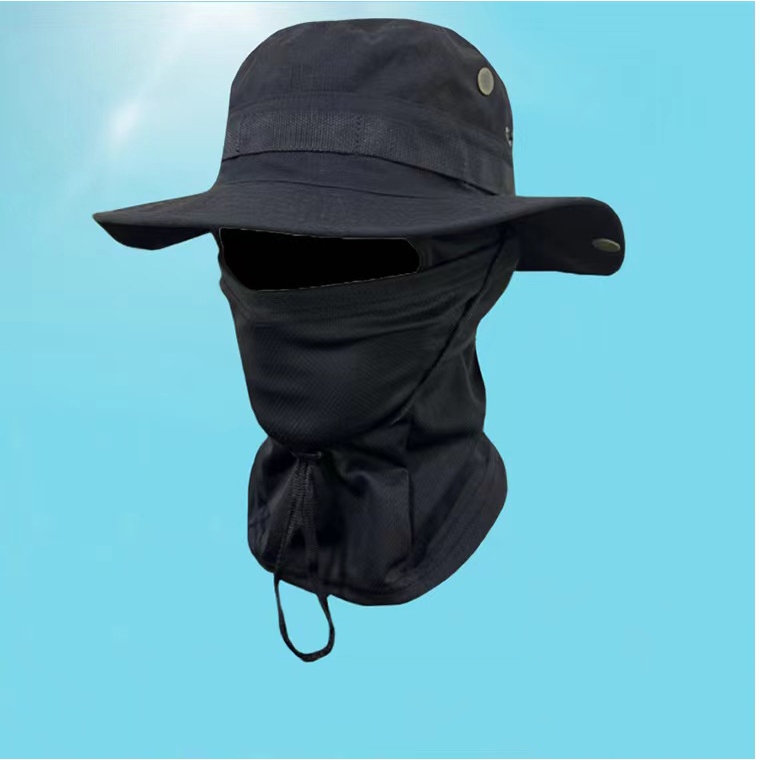 หมวกกันแดด ป้องกันรังสียูวีและแสงจ้า เหมาะสำหรับกิจกรรมกลางแจ้ง ปีนเขา ท่องเที่ยว ออกกำลังกาย หมวกและผ้าคาดหัวแยกกัน สาม