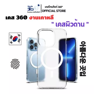 [🇰🇷360°] เคสใสแม่เหล็กด้านอะคริลิก+TPU iPhone 17 16 15 14 13 12 11 Pro Max Plus Mini 8 7 XR SE 4 E