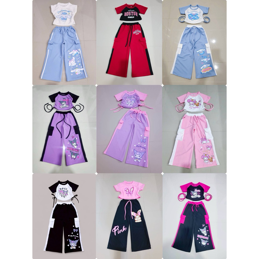ส่งจาก กทม.❤️ ชุดเซ็ตคุโรมิ โซดาป๊อบ Labubu ลาบู๊บู้ แคร์แบร์ หมีเนย ชุดเด็ก ชุดเด็กผู้หญิง 2-12 ขวบ