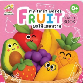 บอร์ดบุ๊ค ฉีกขาดยาก 0-3 ขวบ เรียนรู้คำศัพท์รอบตัวหนู หนังสือเด็ก คำศัพท์