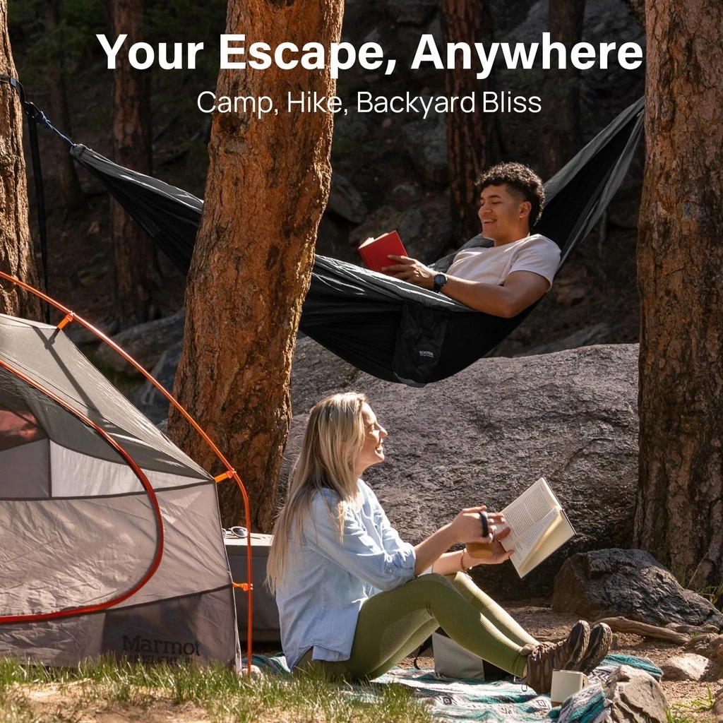 270x140cm เปลญวนผู้ใหญ่ เปล เปลสนาม พร้อมเชือก camping hammock camp thumbnail 6