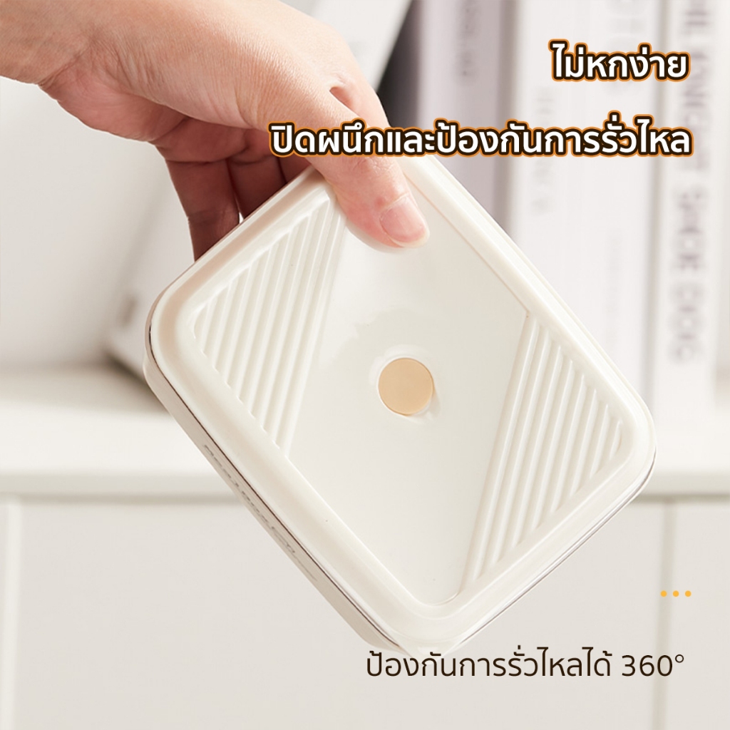 กล่องข้าวเก็บความร้อน วัสดุเกรดอาหาร สามารถนำเข้าไมโครเวฟได้ ได้อาหารร้อนทุกเวลา กล่องข้าวสแตนเลส กล่องข้าวหลายชั้น - รูปที่ 4