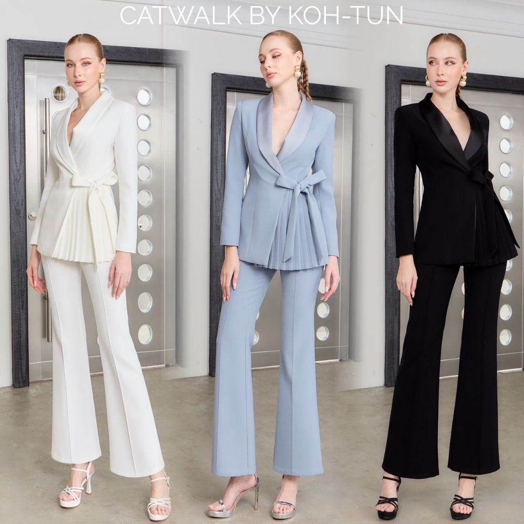 Catwalk ●ชุดเซ็ตเสื้อสูท+กางเกงขายาว