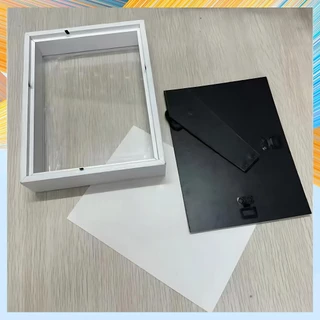 กรอบรูปมินิมอล ใส่ดอกไม้แห้ง DIY สีขาว ขนาด A4 ดีไซน์ทันสมัย กรอบรูปA4 กรอบรูปมินิมอล Modern Minimal Photo Frame
