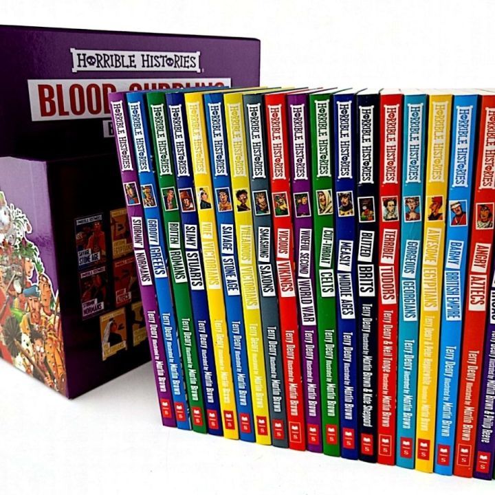 20 book box/horror history - children's reading books