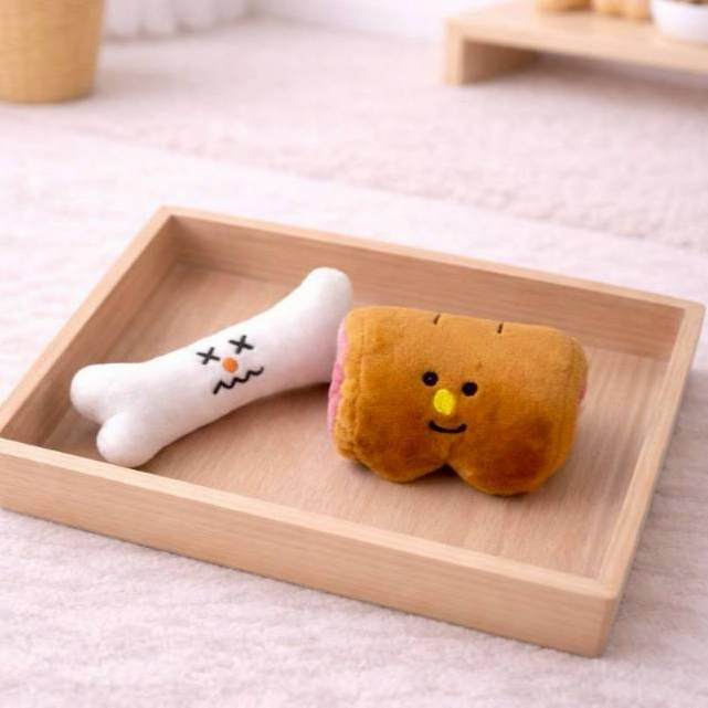 PAWOOF ตุ๊กตาบาร์บีคิว สำหรับสุนัข มีเสียง