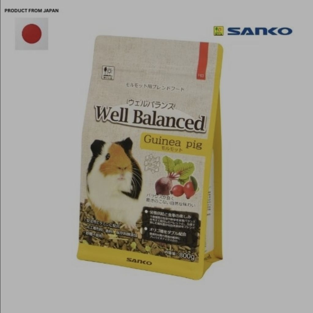 อาหารหนูแกสบี้ Sanko Well Balanced สูตรสมดุล 800g-[F63]