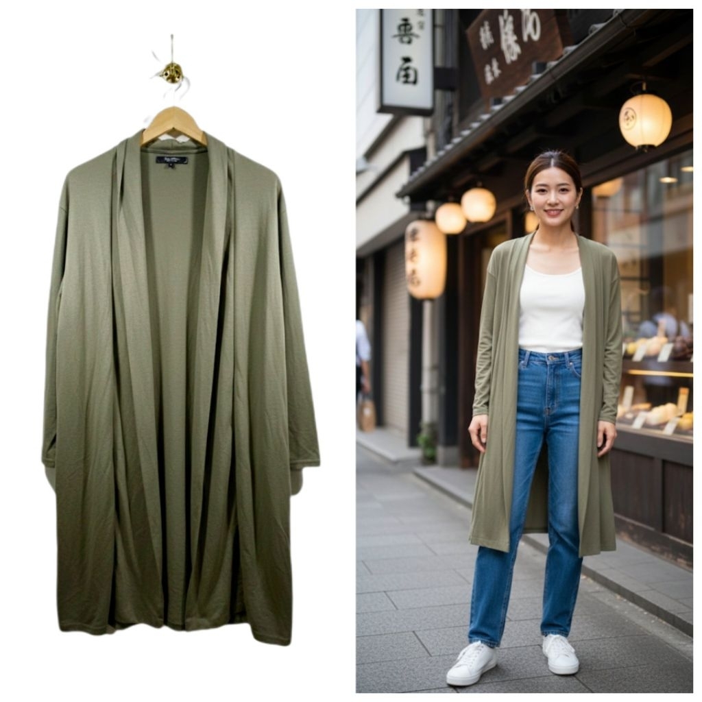 Dal fellow 💯 เสื้อคลุม cardigan ผ้านุ่มเนื้อดี ใช้งานน้อย ไซส์ L