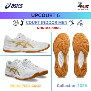 ASICS UPCOURT 6 (แนะนำ +0.5 CM จากรองเท้าผ้าใบค่ะ) รองเท้าแบดมินตัน วอลเลย์บอล [ฺBADMINTON & VOLLEYBALL MEN]