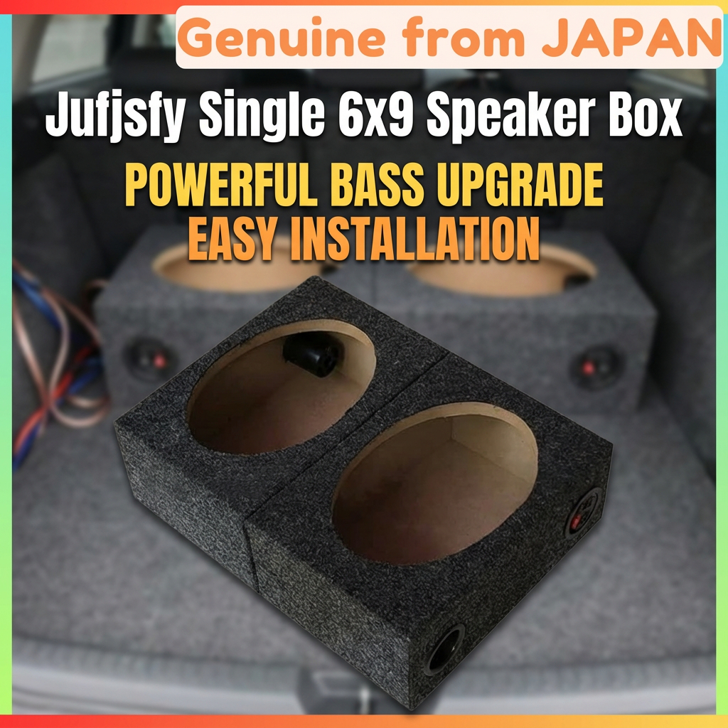 Jufjsfy Car Speaker Box Single 6x9 Speaker Box — Universal Sealed Car Speaker/Subwoofer Enclosure