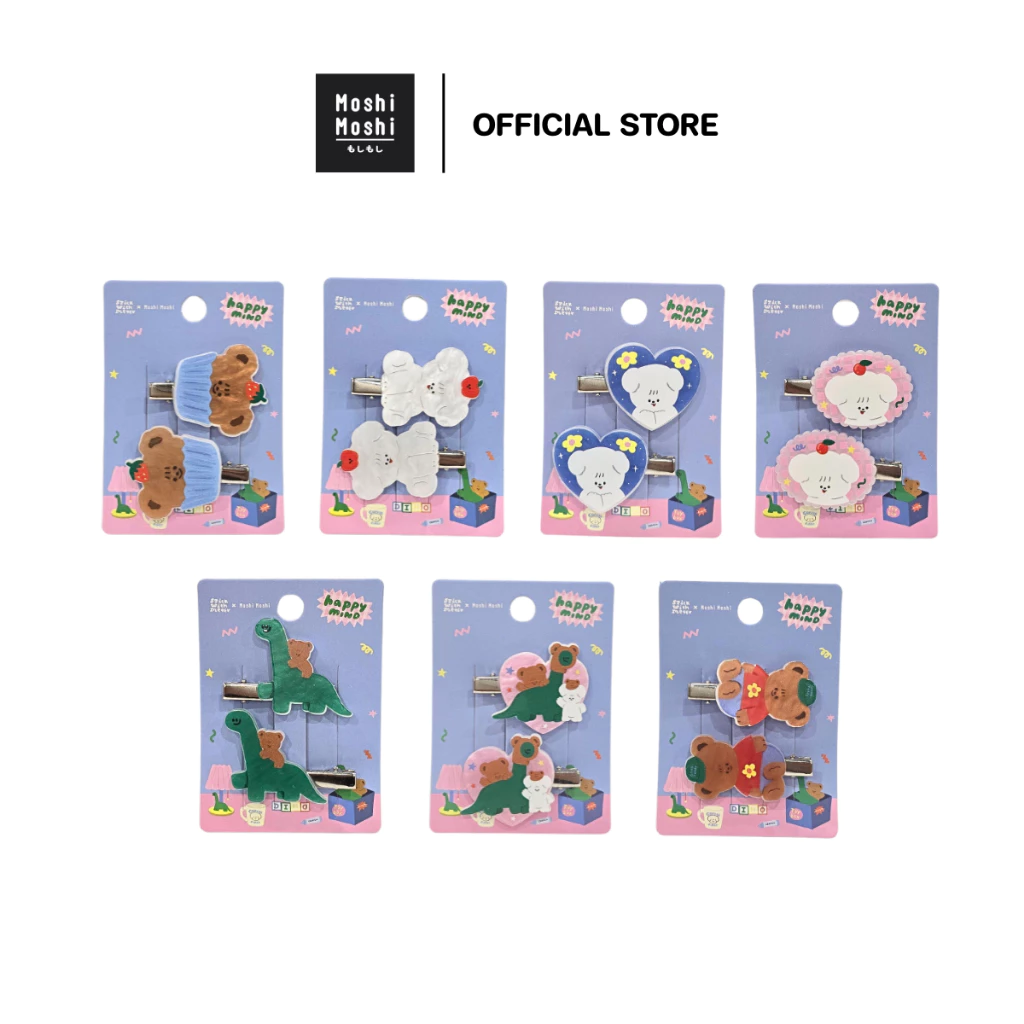 Moshi Moshi กิ๊บติดผม ยางมัดผม ลาย Stickwithme4ev กิ๊บติดผมน่ารักๆ รุ่น 8100040826-40834
