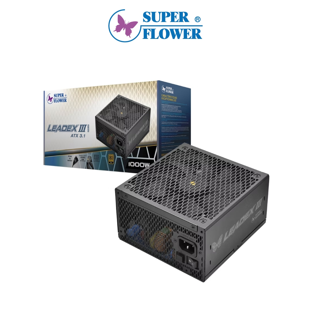 SUPER FLOWER LEADEX III GOLD 1000W ATX3.1 POWER SUPPLY 10 Year Warranty (SF-1000F14GE)