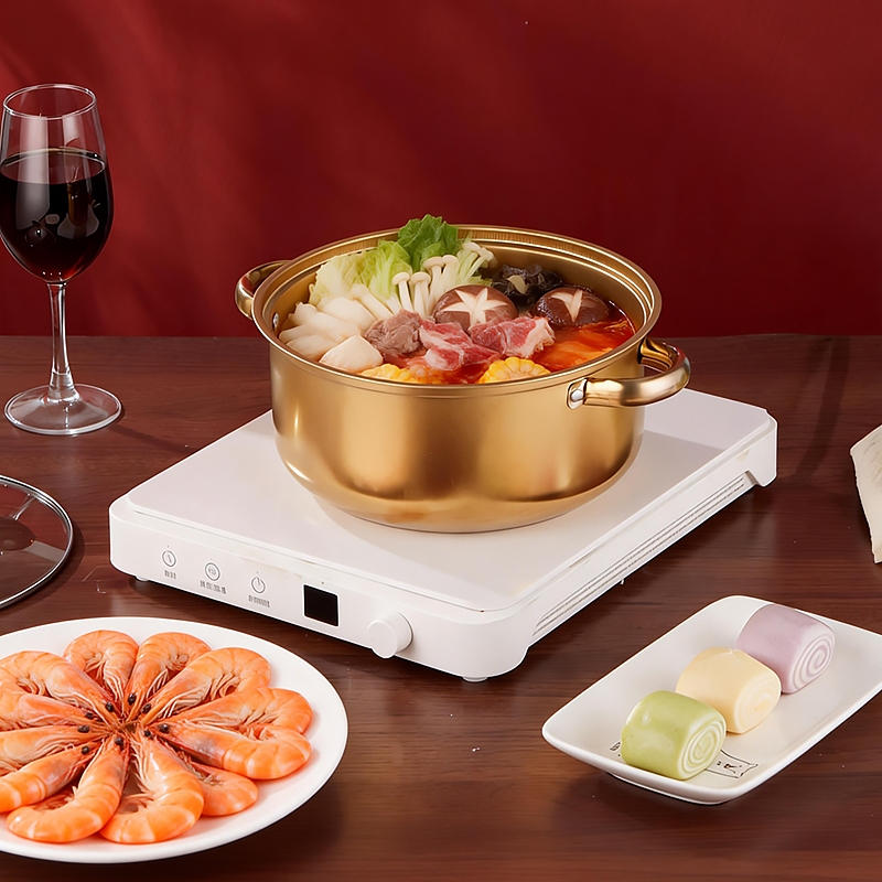 หม้อนึ่งสแตนเลส 24CM พร้อมฝาปิด ชุดหม้อนึ่ง รุ่นสองหู ใช้ได้กับทุกเตา หม้อต้มสแตนเลส ซึ้งนึ่ง - รูปที่ 3