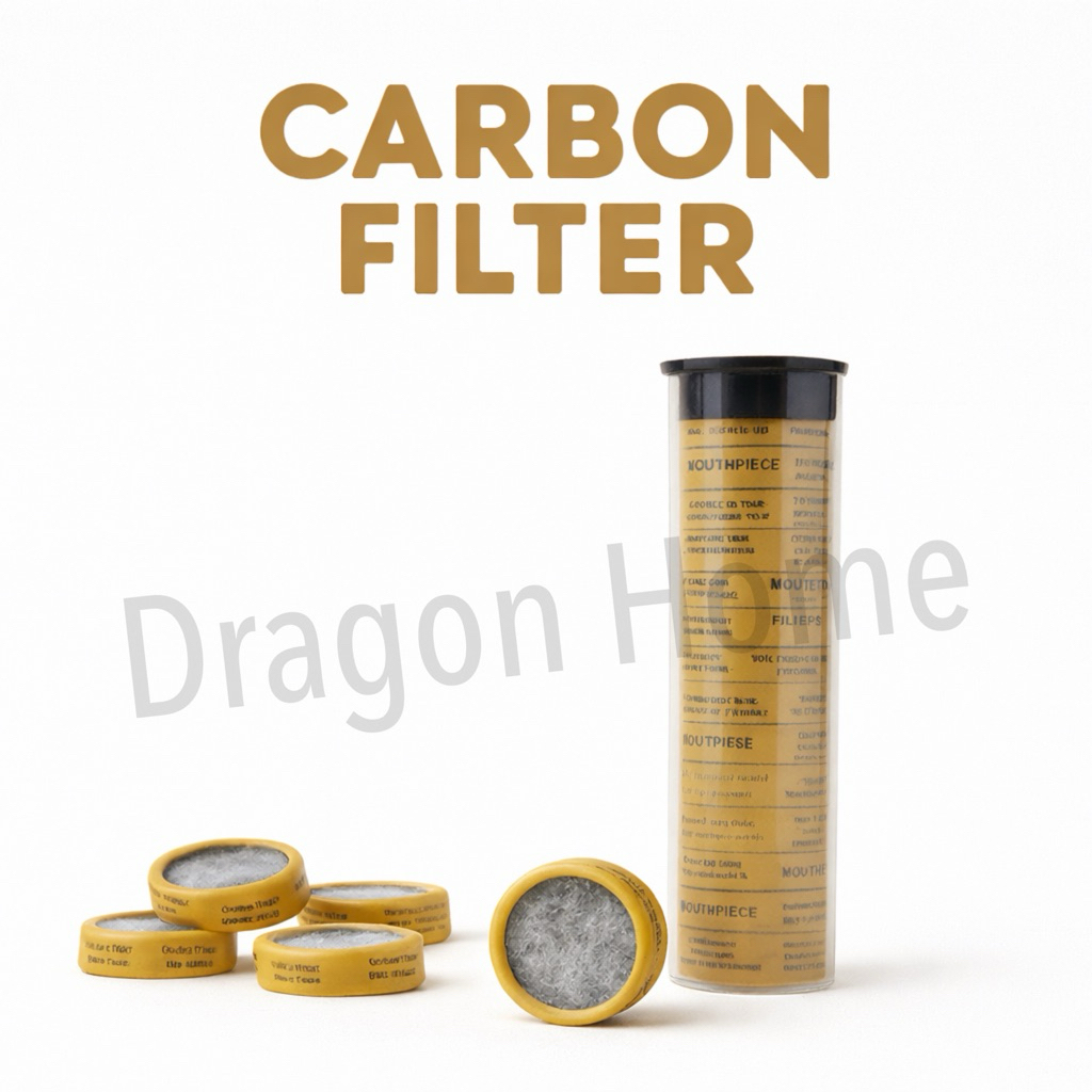Carbon Filter for Mouth Piece ตัวกรองควัน ฟิลเตอร์ 10ชิ้น