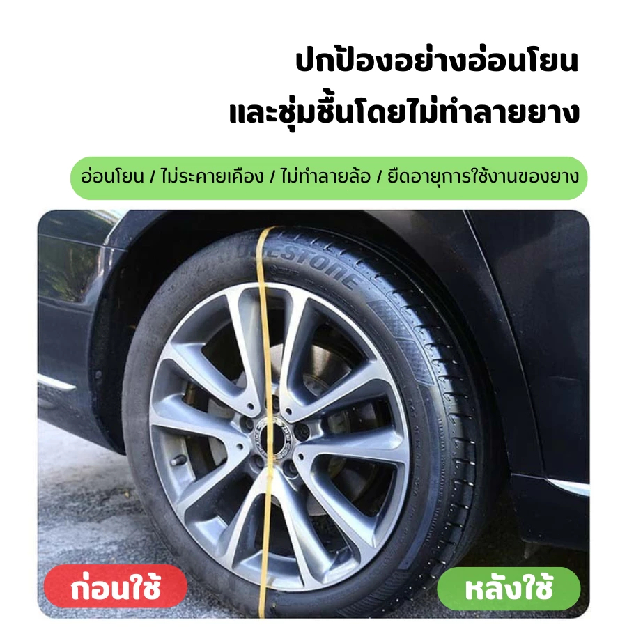 เคลือบยางดำ600MLมาตรฐานUSAเคลือบยาง น้ํายาขัดยาง ไม่จำเป็นต้องถูหรือเช็ด แค่ฉีดพ่นก็จะแวววาว! - รูปที่ 5