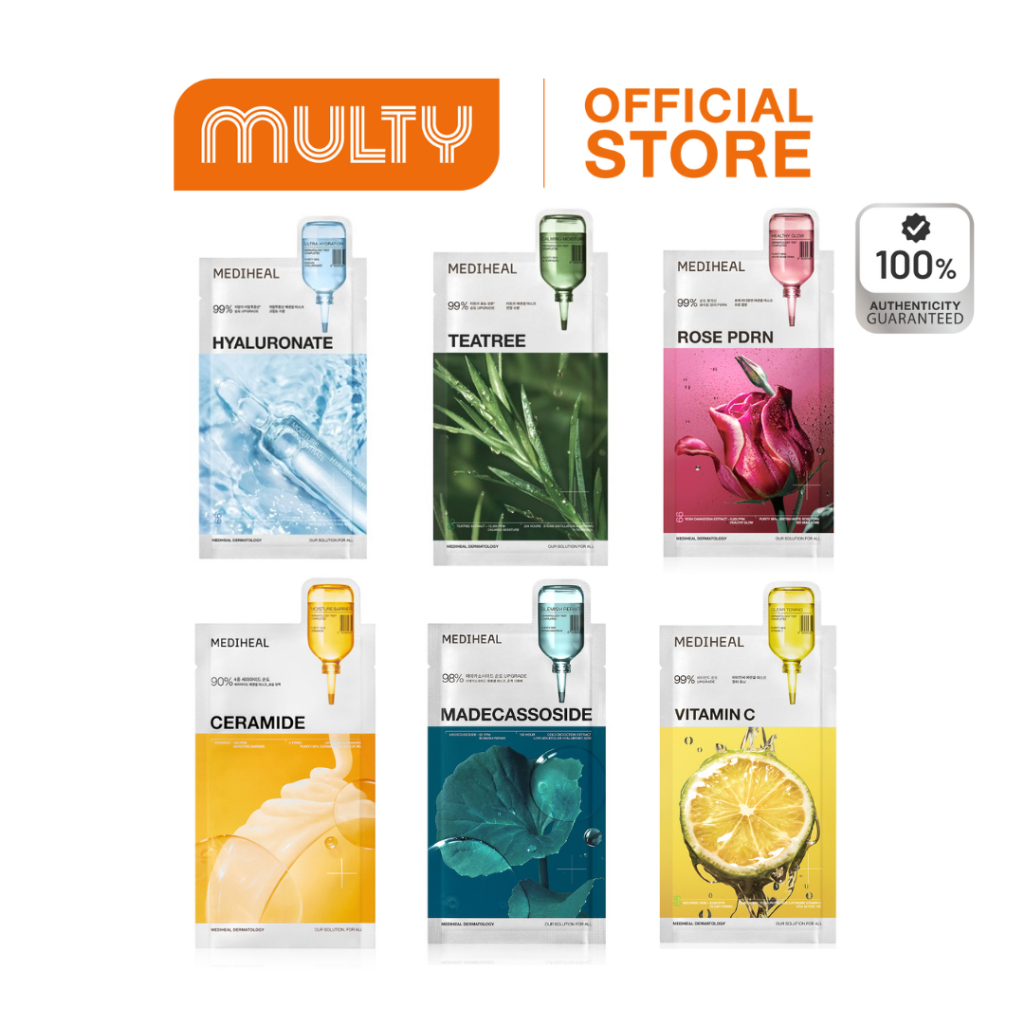 Mediheal Essential Mask Box [24ml x 4pcs] แบบกล่อง มี 4 ชิ้น