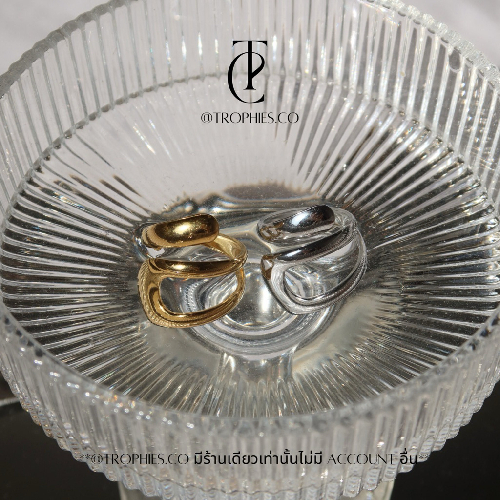 TROPHIES.CO - Kendall Ring (TP Basic Pieces)แหวนมินิมอล แหวนแสตนเลส