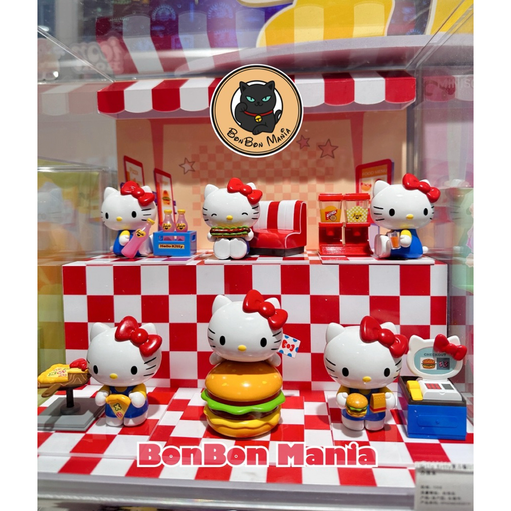 [แบบสุ่ม]Miniso Hello Kitty Retro Restaurant series blind box set