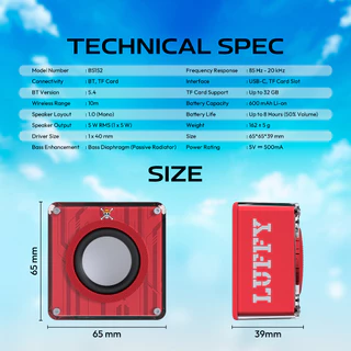 FANTECH x ONE PIECE ลำโพง ลำโพงเกมมิ่ง ลำโพงบลูทูธ พกพาได้ เสียงแน่น BT5.4 สำหรับเกมเมอร์ รุ่น BS152