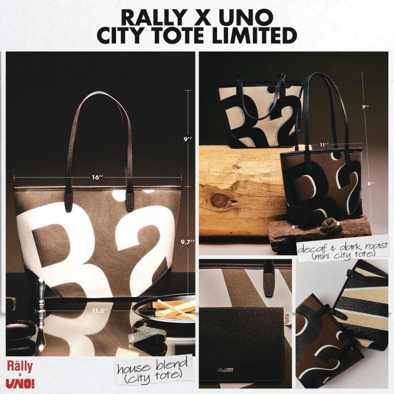 แท้💯✅𝗥𝗮𝗹𝗹𝘆 𝗧𝗵𝗲 𝗕𝗮𝗴/Rally Movement Rally City Tote Bag👜Dark Roast rally the bag ของแท้ กระเป๋า rally