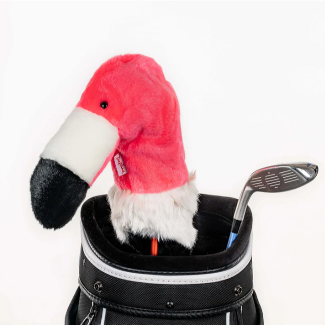 DH Golf Head Cover for Hybrid "FLAMINGO" Daphne's ปลอกคลุมหัวไม้กอล์ฟ