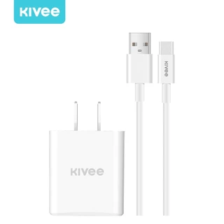 KIVEE ชุดชาร์จ 18W Micro USB สำหรับโทรศัพท์ Android หัวชาร์จ+สายชาร์จ