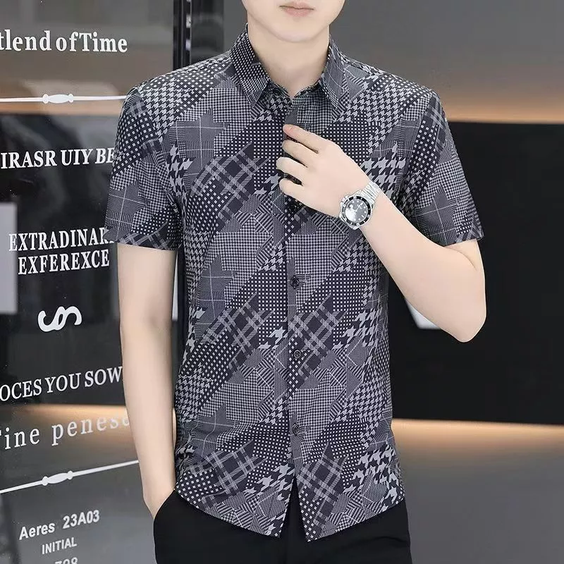 เสื้อเชิ้ต เสื้อเชิ้ตฮาวายชาย&หญิง ผ้าบางใส่สบาย M-3XL เทศกาลสงกรานต์
