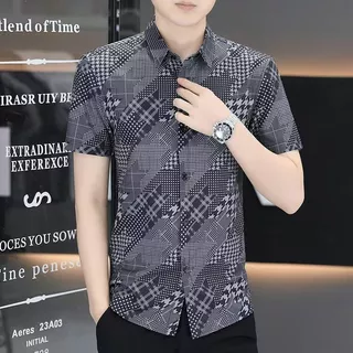 เสื้อเชิ้ต เสื้อเชิ้ตฮาวายชาย&หญิง ผ้าบางใส่สบาย M-3XL เทศกาลสงกรานต์