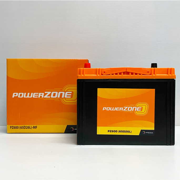 Power Zone 65D26L MF : แบตเตอรี่รถเก๋ง Camry (ACV41) INNOVA CEFIRO A31 LANCER E-CAR MAZDA 3 ราคา ถูกที่สุด ดีลบีเคเค แกลเลอรีภาพที่ 2