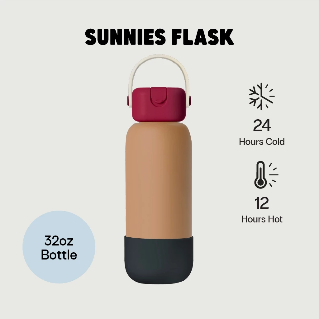 Sunnies Flask 32oz Bottle (Ready Made กระบอกน้ำขนาด 32 ออนซ์)