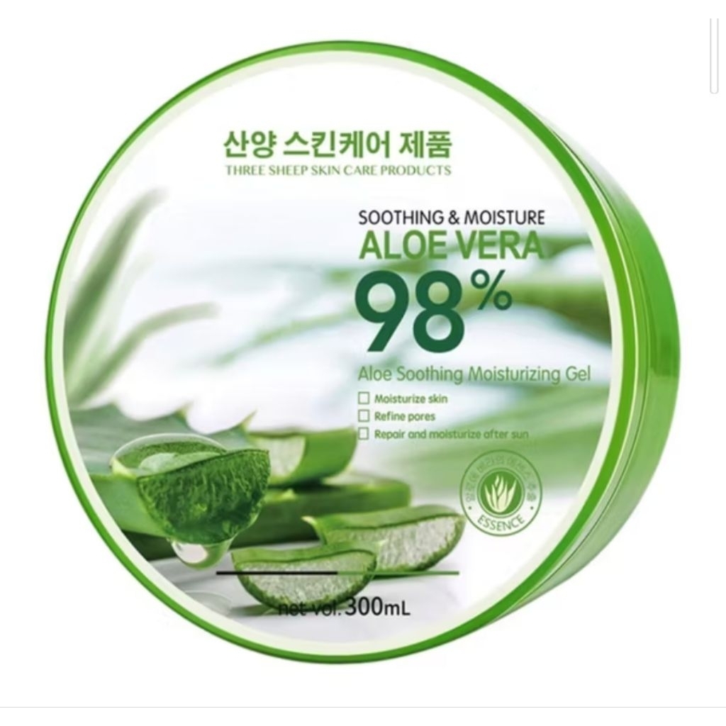 Aloevera Soothing moisturizing gel 98% face & body 300ml