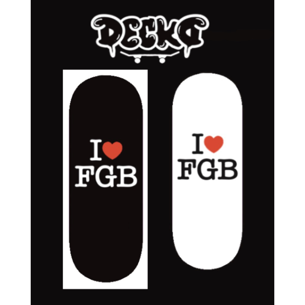 DECKD Fingerboard แผ่นฟิงเกอร์บอร์ด(แถมฟรีกริปเทป) มี2ขนาด32และ34mm