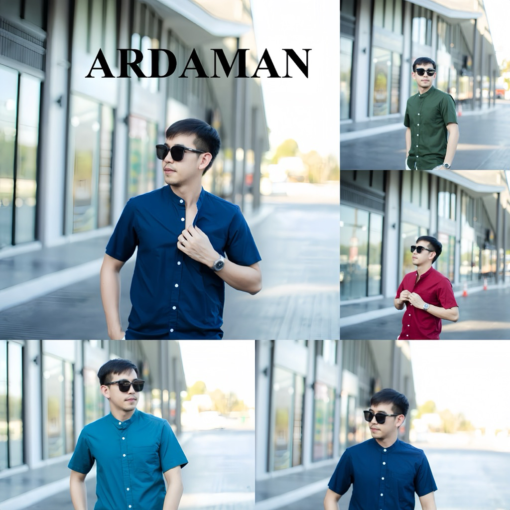 เสื้อเชิ้ตผู้ชาย SMART FIT OXFORD SHIRT เสื้อเชิ้ตผู้ชายใส่เที่ยว ใส่ทำงาน (20สี S-2XL) [สั้นคอจีน]