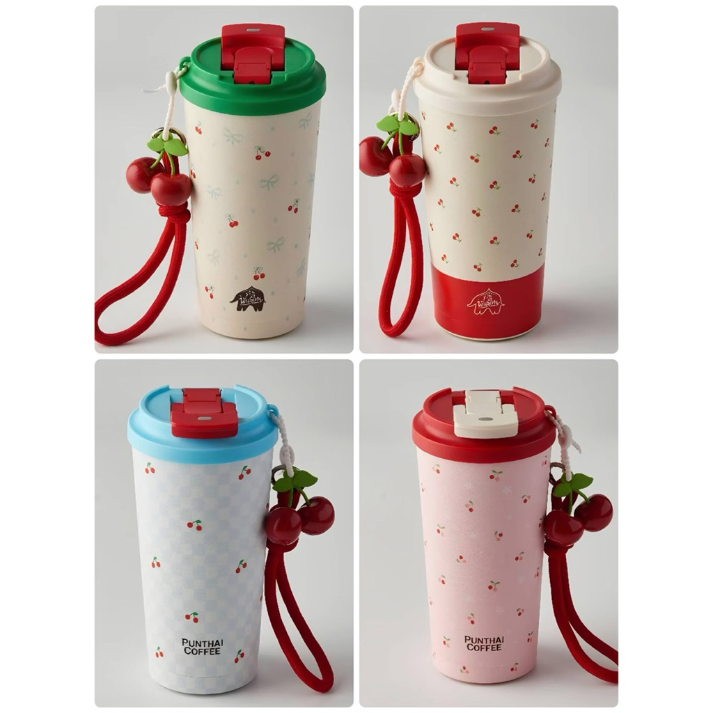 📌พร้อมส่ง📌แก้วพันธุ์ไทย Cherry 🍒 ขนาด 580 ml