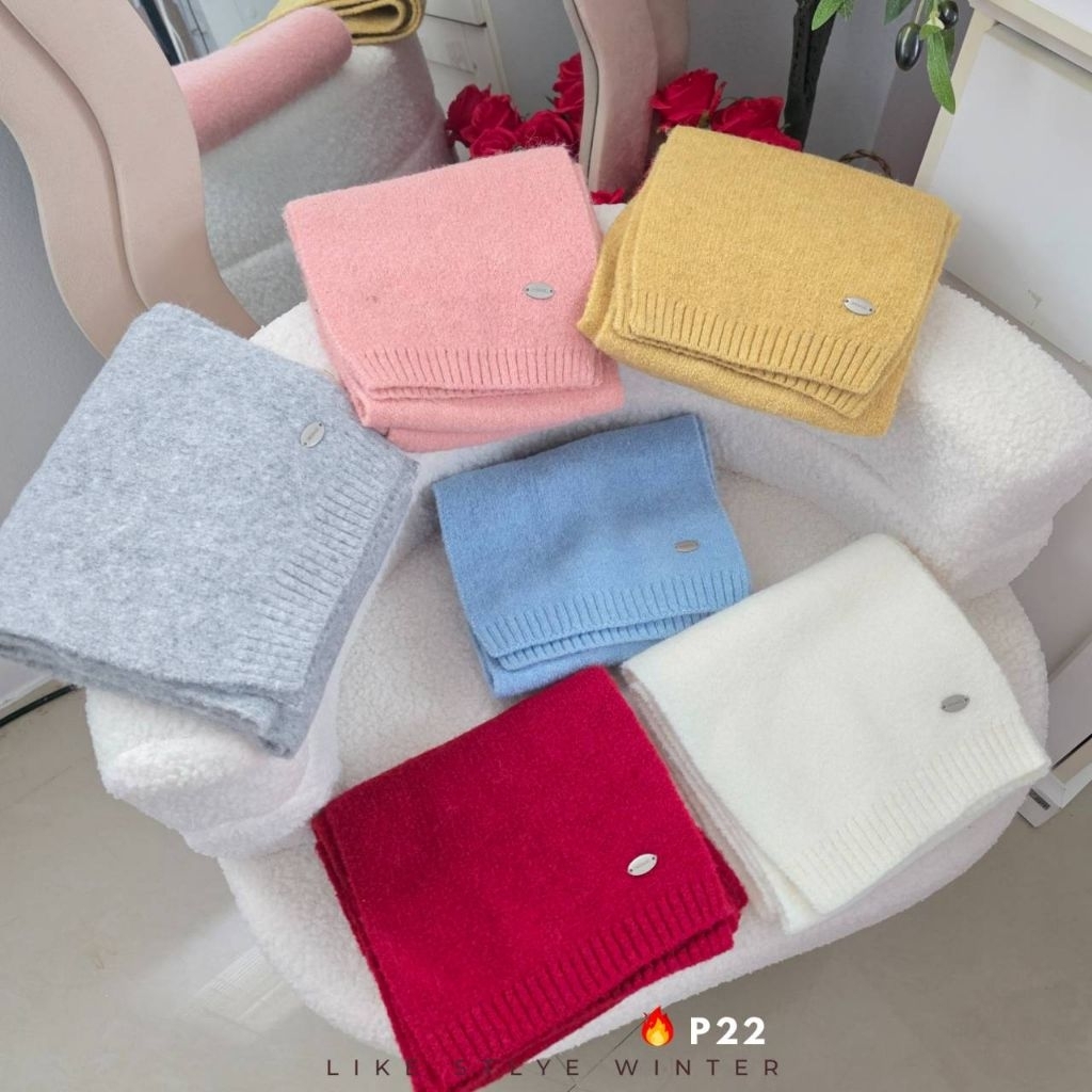 ผ้าพันคอแฟชั่น สไตล์เกาหลี P36