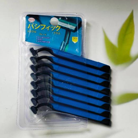 มีดโกนพร้อมด้าม 1แพ็คมี8ด้าม คละสี NO.2284MKK 3025