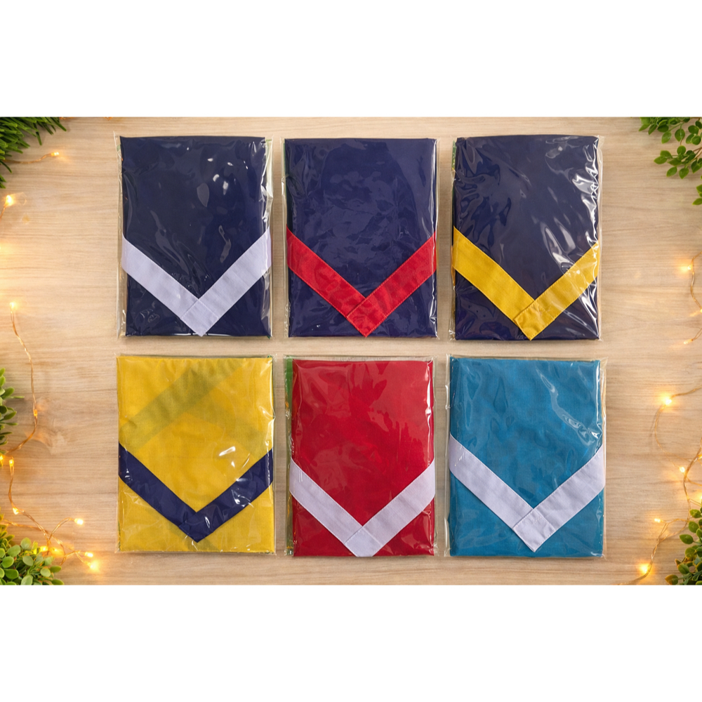 (พร้อมส่ง) ผ้าพันคอลูกเสือสำรอง ไม่ปักFreesize