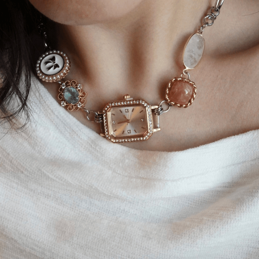 Beaming.bkk - Mira Watch Necklace (สินค้ามาพร้อมกล่องใส่เครื่องประดับ)