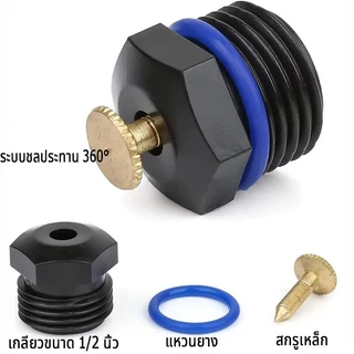 🔥แบบแพ็ค 60🔥หัวสปิงเกอร์ใบบัว หัวพ่น สปริงเกอร์ ใบบัว 360 เกลียวนอก 4 หุน จุกปรับปริมาณน้ำออกได้ ระบบน้ำ รดน้ำต้นไม้