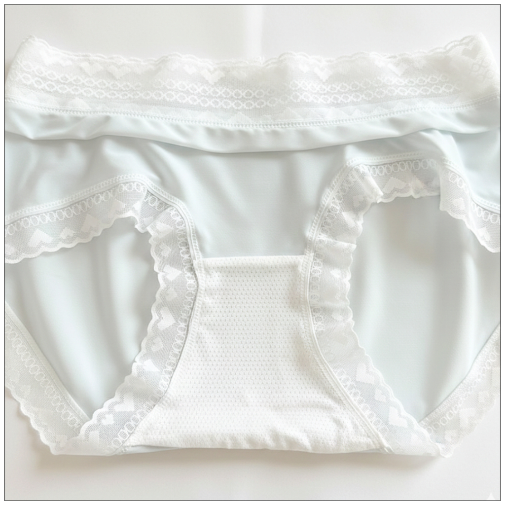 💥Angle Bra💥 (N987) กางเกงในเอวกลางสีพาสเทล ผ้าระบายอากาศได้ดี มีซับเป้า - รูปที่ 3