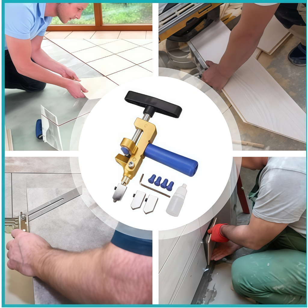 【2 in1】 เครื่องตัดกระเบื้อ เครื่องตัดกระจกชิ้นเดียว เครื่องมือมัลติฟังก์ชั่น ใช้ตัดกระเบื้อง เซรามิก กระจก พกพาสะดวก - รูปที่ 6